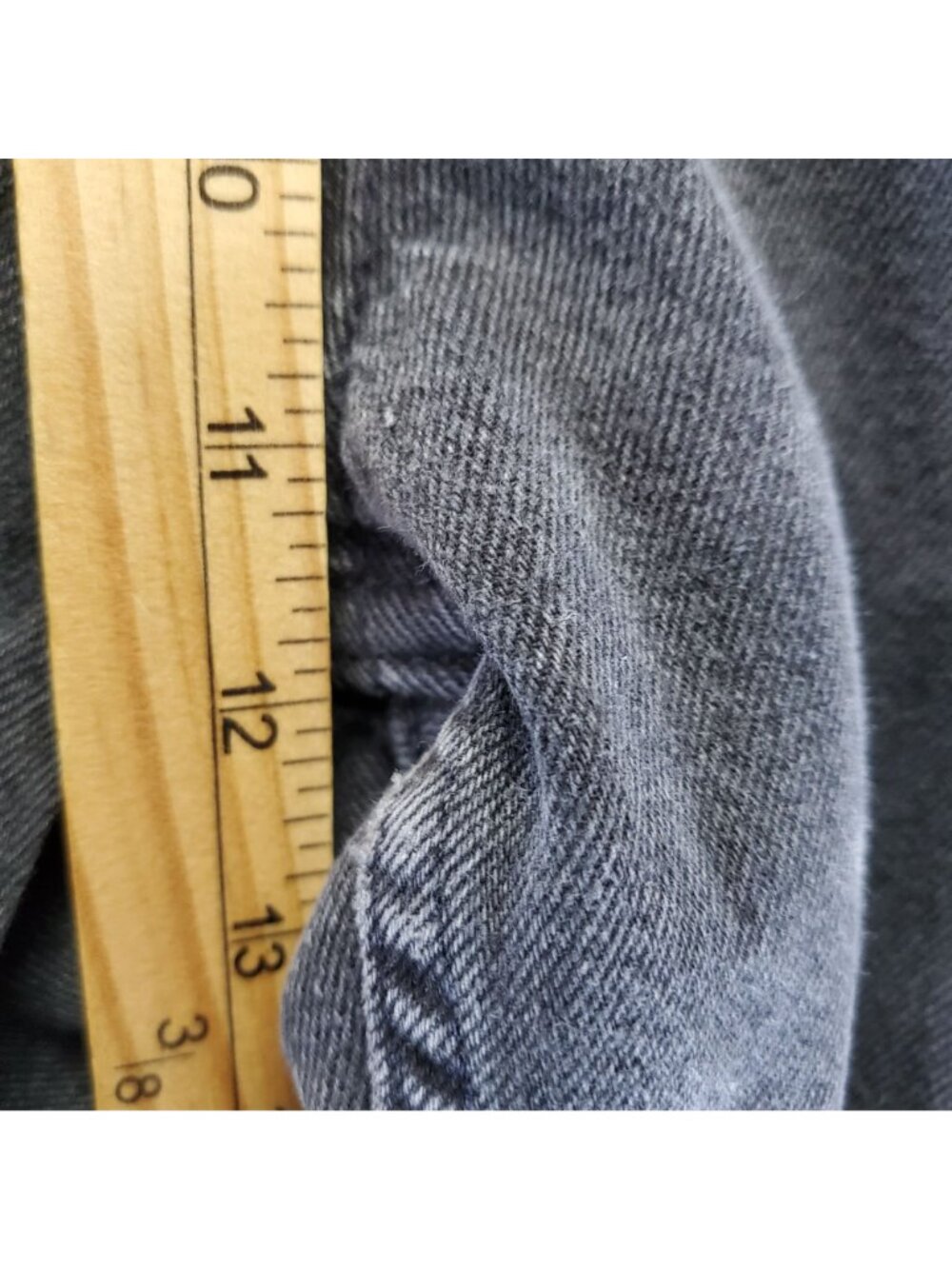 Eddie Bauer Jeans Womens Size 10 Black Denim Straight Relaxed Fit USA *Read* - Picture 9 of 15